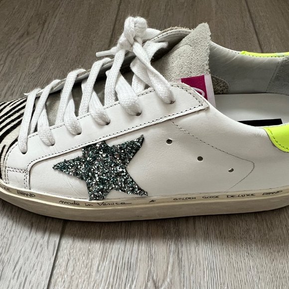 Golden Goose Hi Star Leather & Haircalf Sneakers - Picture 3 of 11